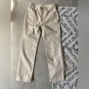 Womens Gap faux leather pants size 25 0P. Hardly worn.